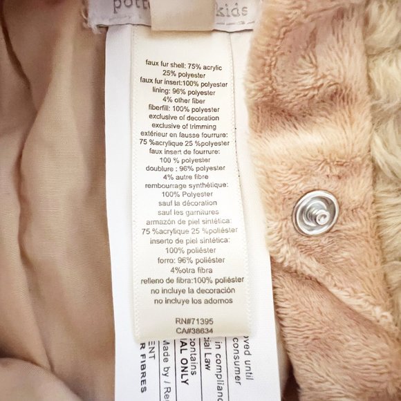 NEW Pottery Barn Kids BABY DOG HALLOWEEN COSTUME 0-6 3 MONTHS *brown puppy - Picture 15 of 15